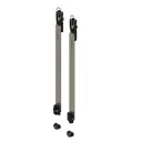 Giesse 02040000K Braccio Limitatore Rallenty per Anta e Vasistas Profilo CU Lunghezza Asta 250mm Acciaio Inox