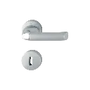 Hoppe 2821822 Grt. con rosetta Bruxel M129/19K/19KS F98-R cromo lucido/opaco