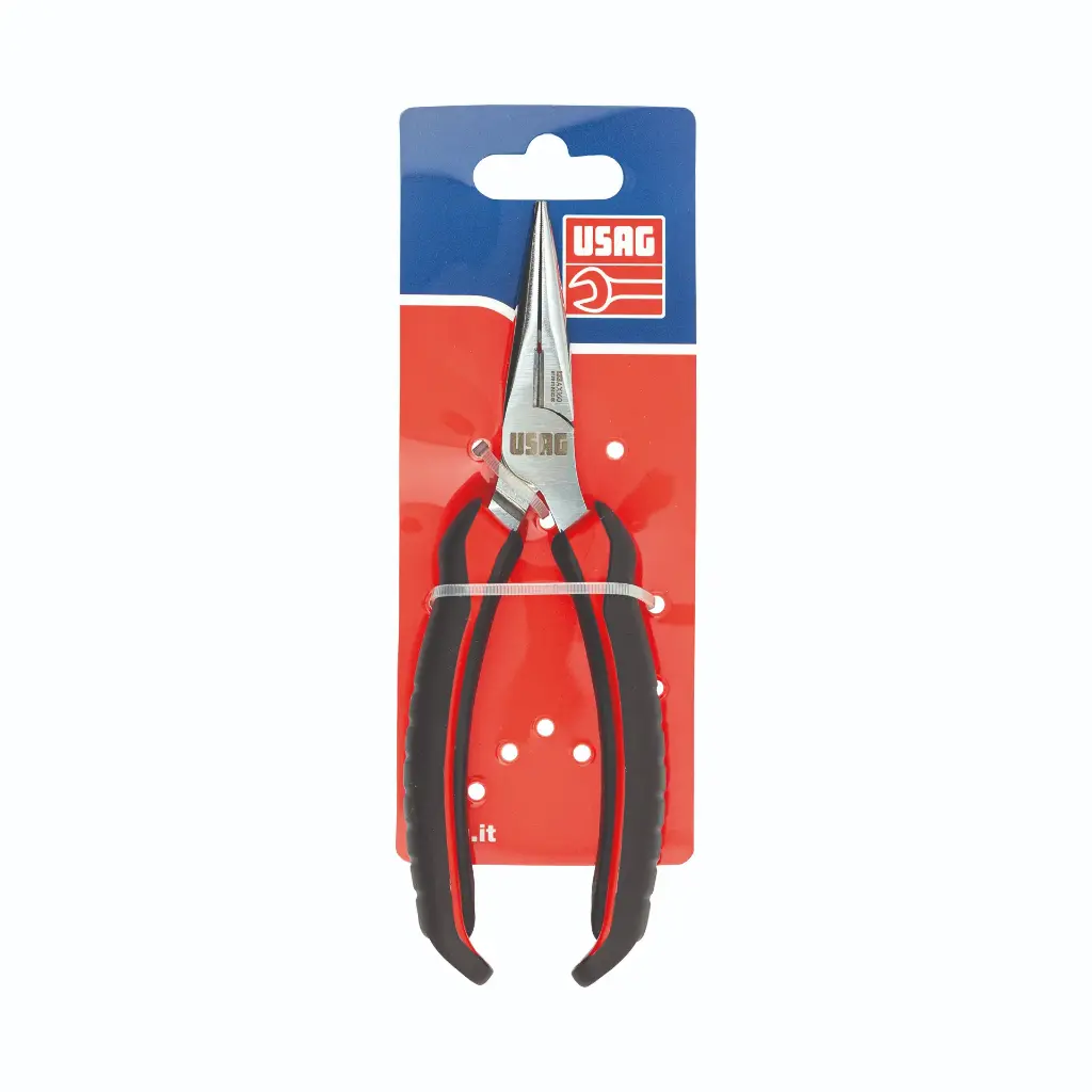 [056620] Usag U01330150D D133AX Pinza Becchi Mezzotondi Lunghissimi Diritti Lunghezza 160mm