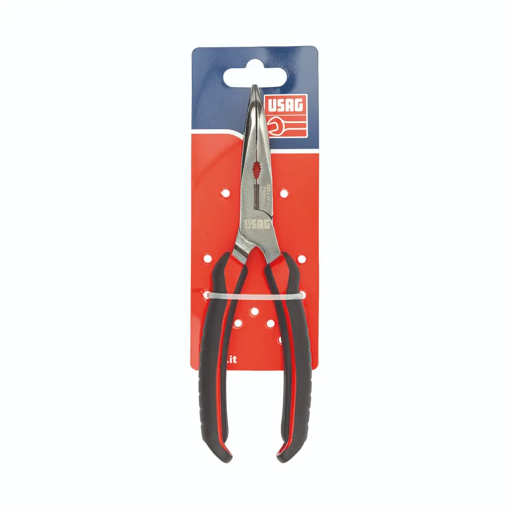 [056621] Usag U01330160D D133AXP Pinza Becchi Mezzotondi Lunghissimi Piegati a 45° Lunghezza 160mm