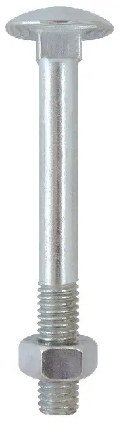 Friulsider 20100B08040F2 Bullone TTDQ Blister 10pz M08x80 Parzialmente Filettata con Dado Din603 Zincata