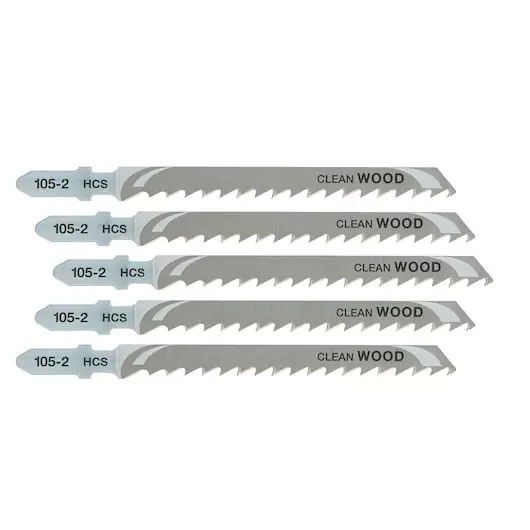 DeWalt DT2075-QZ Set 5 Lame Seghetto HCS per Legno Laminati Compensati e Plastica 100mm