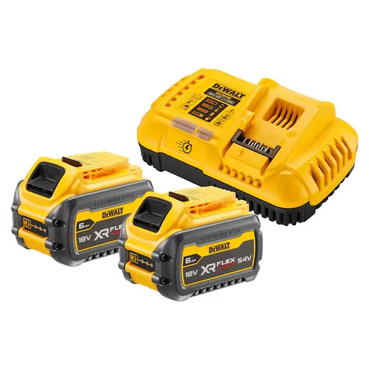 DeWalt DCB118T2-QW Starter Kit FlexVolt 2 Batterie DCB546 6,0Ah + Caricabatterie XR
