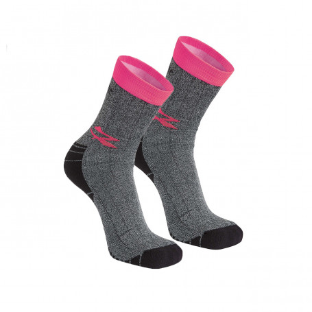 CALZA TECNICA MODELLO GIADY    COLORE GRIGIO/FUCSIA CF.2
