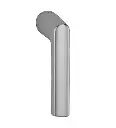 Hoppe 12043102 Martellina DK Hambur 0700RL F9 alluminio aspetto titanio 