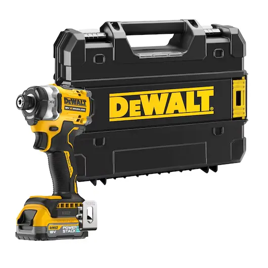 [108726] DeWalt DCF860NT-XJ Avvitatore Impulsi Compatto Idraulico 3 Modalità 18V XR Brushless Attacco 1/4” Solo Corpo + Valigia T-Stak
