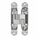 AGB E302000634 Cerniera a Scomparsa Eclipse 3.2 per Porte Filo Muro Dimensione 114,8x22,8mm Portata 40Kg Regolabile su 3 Assi Zama Finitura Cromo Satinato