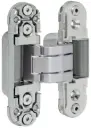 AGB E302000334 Cerniera Scomparsa Reversibile Eclipse 2.0 per Porte Filo Muro Dimensione 114,8x22,8mm Portata 40Kg Regolabile su 3 Assi Finitura Cromato Opaco