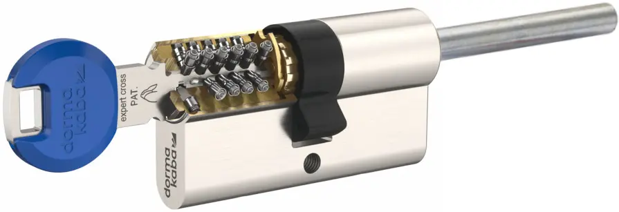 Dormakaba K89DKZ4030NILAMBSZ Cross Cilindro Europeo 40/30 Gambo Rasabile con 5 Chiavi