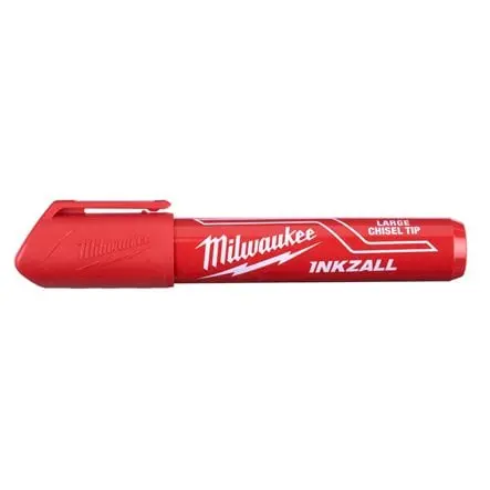 Milwaukee 4932471556 Pennarello Indelebile a Punta Larga Rosso