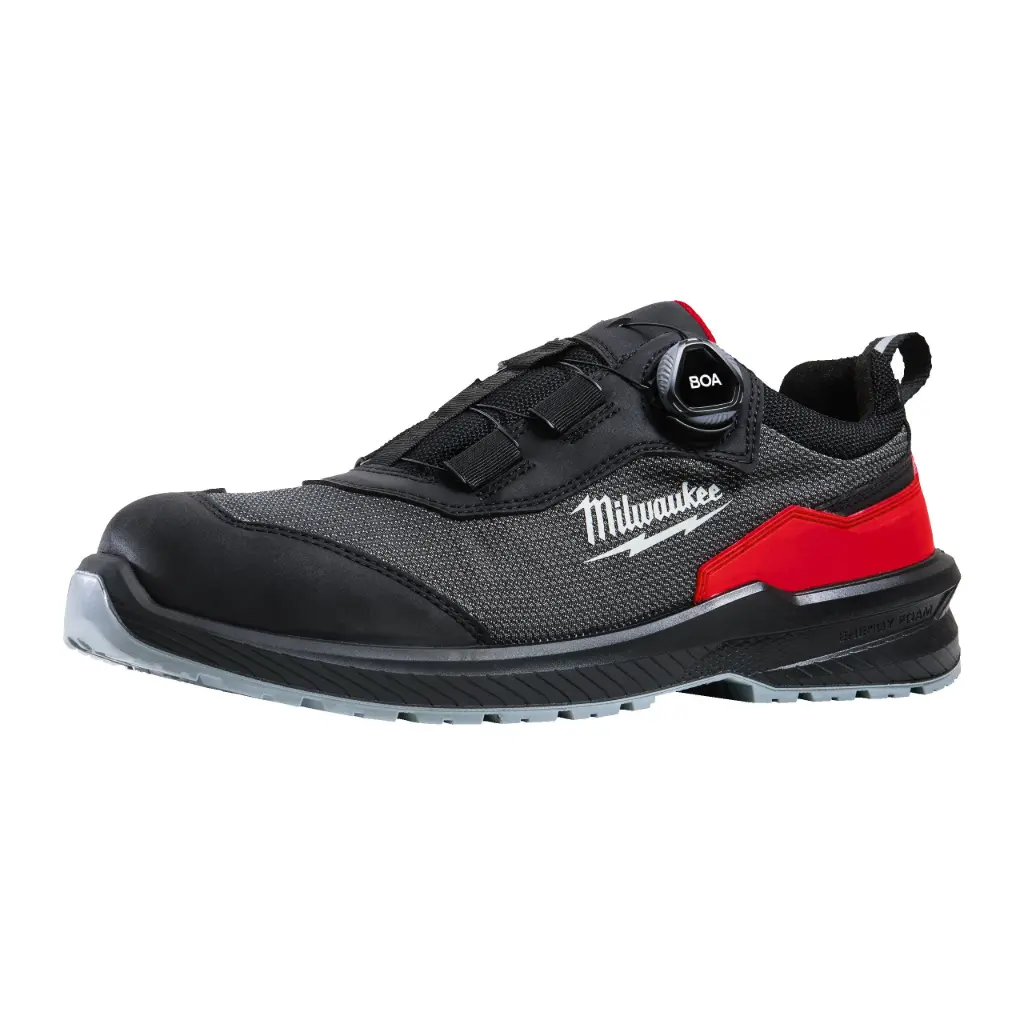 Milwaukee 4932498087 Scarpe Basse Antinfortunistiche Flextred S1PS Nere con BOA Misura 43