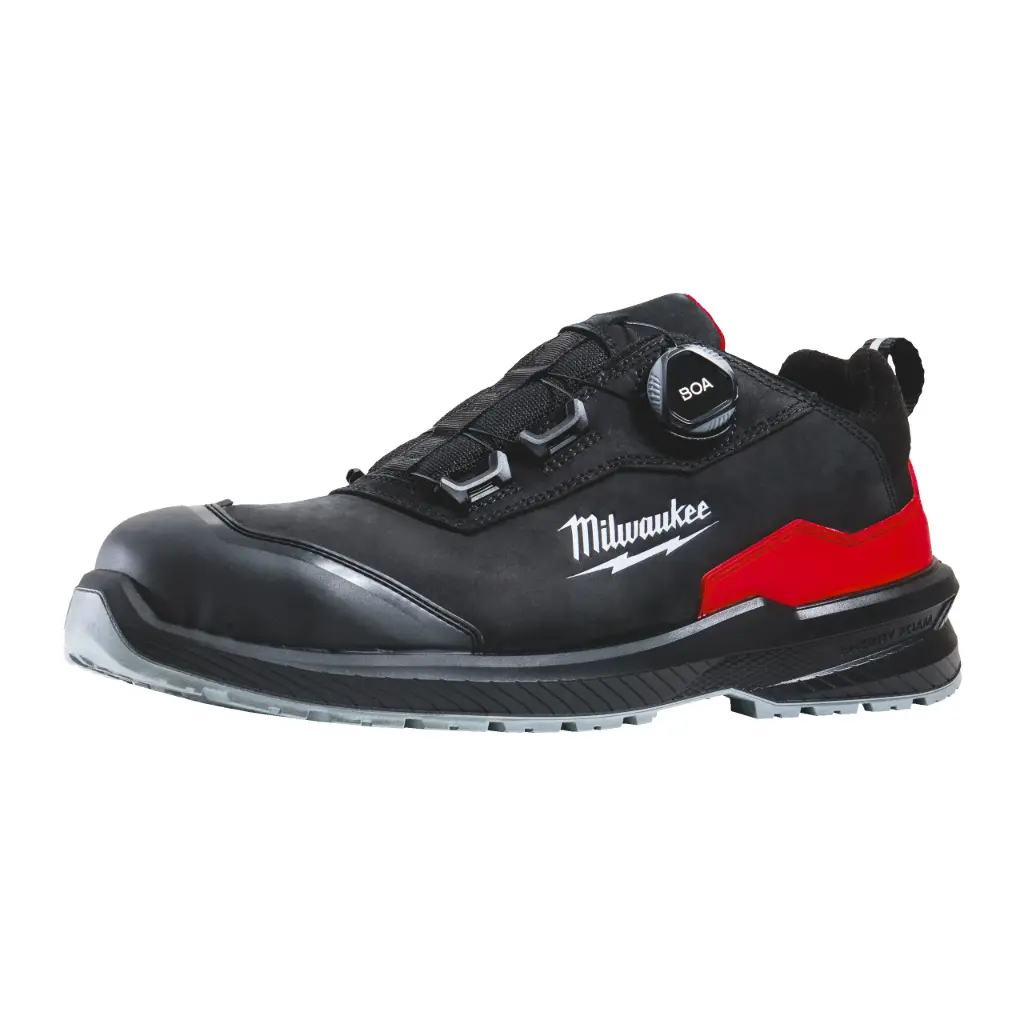 Milwaukee 4932498113 Scarpe Basse Antinfortunistiche Flextred S3S Nere con BOA Misura 43