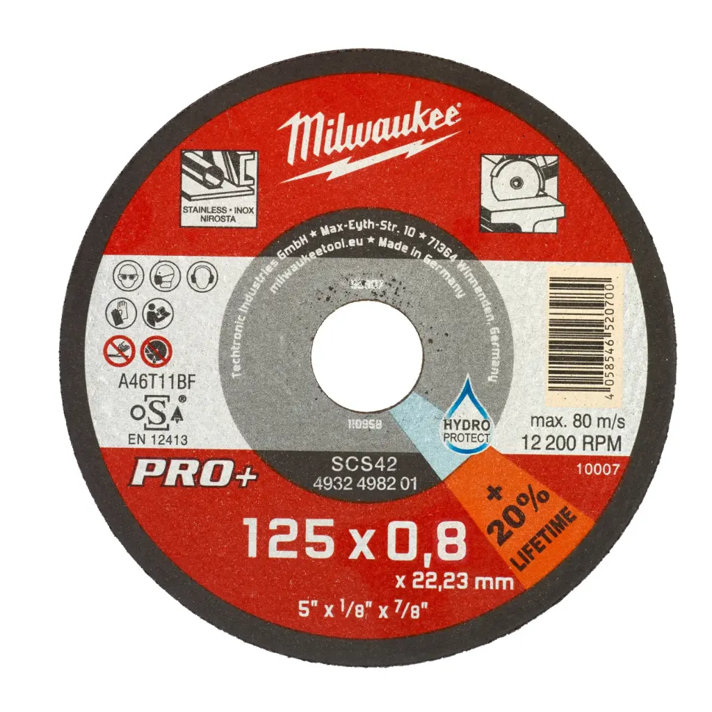 Milwaukee 4932498201 Disco Mole da Taglio PRO+ SCS41D 125x0,8