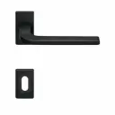 AD-Tech HELIA-121RBR NEO Maniglia per Porta Rosetta e Bocchetta Bassa Rettangolare 62x32x7mm Foro Patent Zama Finitura Nero Opaco