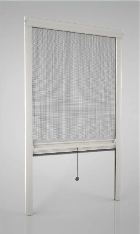 Revolux Zanzariera Verticale a Molla Clic-Clak Con Guida Antivento