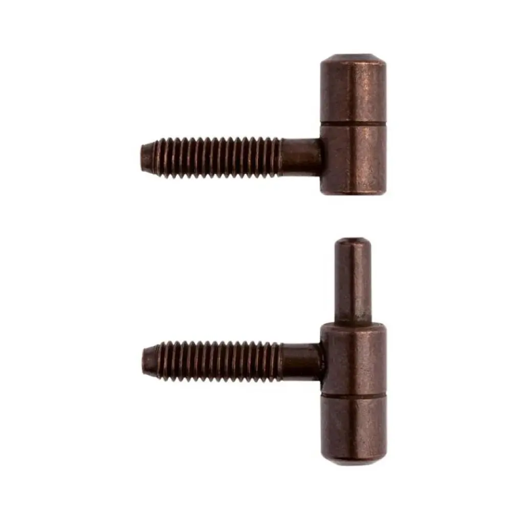 AGB E001191402 Cerniera Anuba per Legno Diametro 14mm Altezza 49,5mm Acciaio Finitura Bronzato