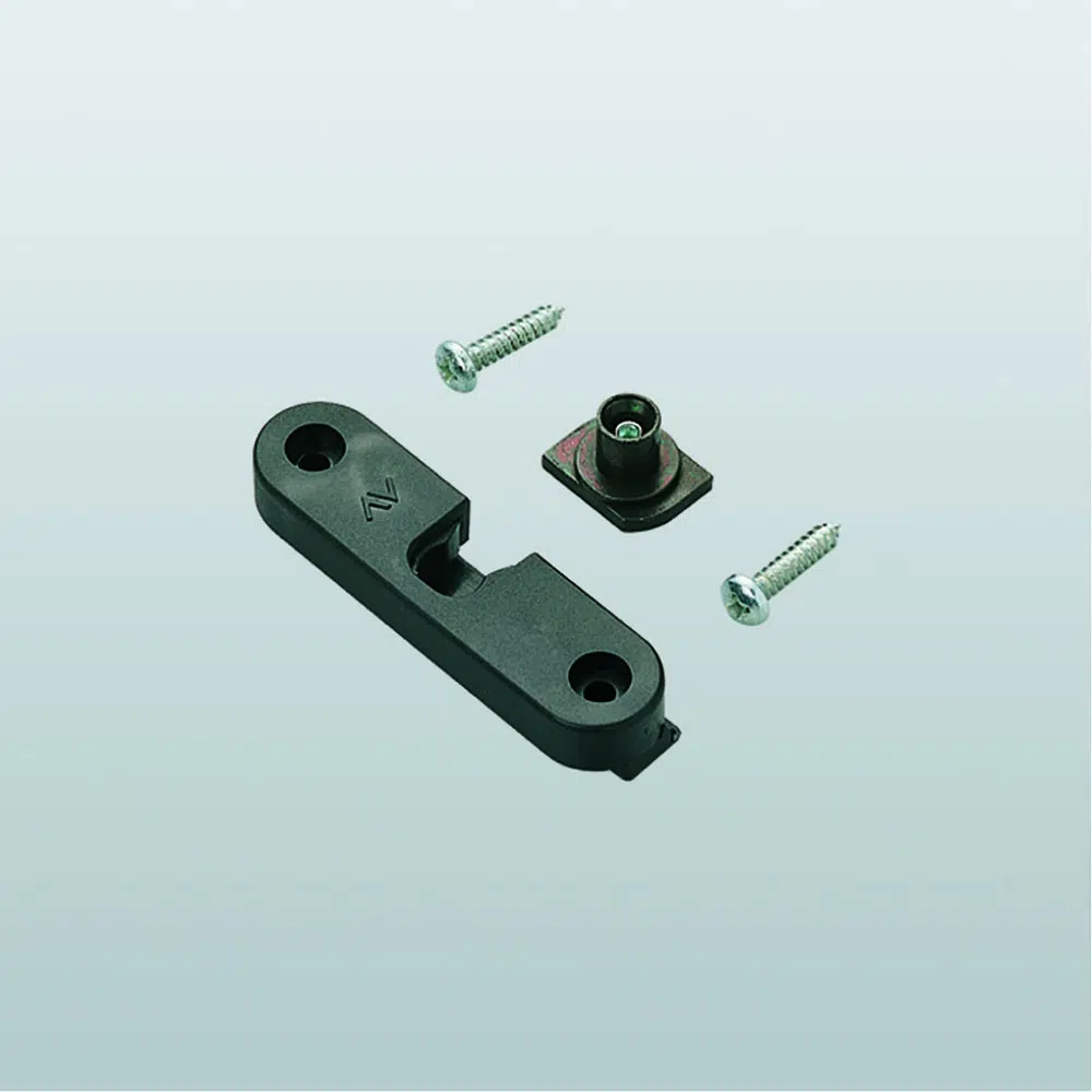 [018902] Savio 1468 Clip Ferma Anta Lunghezza 72mm Finitura Zincata Nera