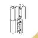 Giesse 00120040U Cerniera Flash Base per Finestra Profilo CU Reversibile Altezza 93mm Portata 75-85Kg Alluminio Finitura Oro