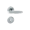 Hoppe 2823991 Grt. con rosetta Verona M151/42K/42KS F41-R cromo satinato - Resista® 