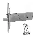 Iseo 963910902 Elettroserratura Serratura Elettrica Doppia Mappa per Fascia Chiusura Triplice E90mm Frontale 22mm Acciaio Inox