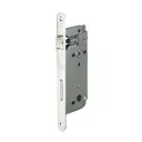 AGB B005955006 Serratura Patent WC Incasso Porta Bagno Entrata 50mm Interasse 90mm Bordo Tondo 238x22mm Acciaio Finitura Nichelato
