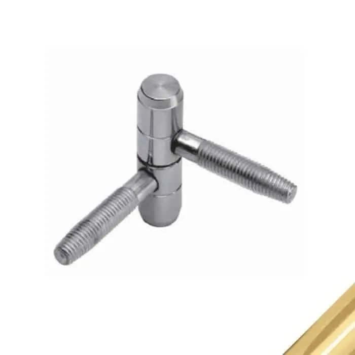 AGB E001190903 Cerniera Anuba Modello 119 in Acciaio a 2 Gambi Diametro 9mm Finitura Ottonato