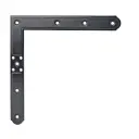 AGB H009190193 Squadro Abaco Imposte Interasse 150mm Destro inf. Sinistro sup Dimensione 220x220x3mm Acciaio Finitura Black Powerage