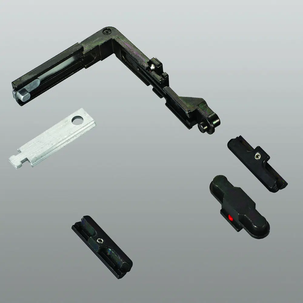 Savio 1246.801 Kit 6 Punti di Chiusura Abbinabile a Profilo R40 Finitura Zincata Nera