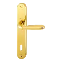 Hoppe 1751033 Grt. con placca Santia M1740/332P F71 ottone lucido 