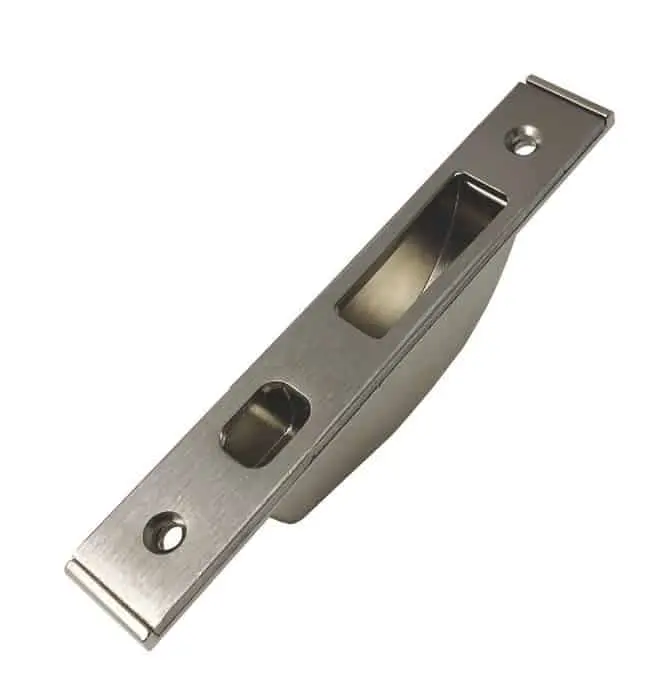 Iseo 038086 Contropiastra Chiusa per Deviatori a Gancio Multiblindo141x22x9mm Acciaio Inox