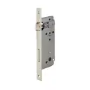 AGB B005965006 Serratura Patent WC Incasso per Porta Bagno Entrata 50mm Interasse 90mm Bordo Quadro 238x22mm Acciaio Finitura Nichelato