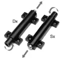 AGB H009012193 Chiusura Verticale ad Espansione Sinistra Abaco Rotazione 90° Finitura Black Powerage