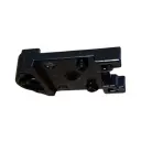 AGB H009150393 Supporto Cerniera Regolabili a Filo Abaco per Squadro e Bandella Verticale Zama Finitura Black Powerage