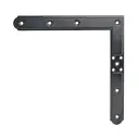 AGB H009190293 Squadro Abaco Imposte Interasse 150mm Sinistro inf. Destro sup Dimensione 220x220x3mm Acciaio Finitura Black Powerage