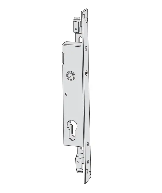 Cisa 46875350 Serratura da Infilare a Cilindro per Persiane E35 F. 25mm con quadro Maniglia Passante