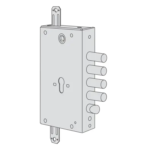 [030300] Cisa B6515480 Serratura Revolution 2 Mandate 4 Catenacci E64 per Porta Blindata