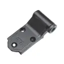 AGB H009231593 Cerniera Fissa a Filo Abaco per Bandella Orizzontale Collo 15mm Dimensione 72x36x15mm Zama Finitura Black Powerage