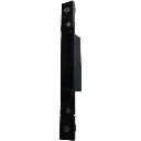 Iseo 0387011 Contropiastra Chiusa Regolabile per Serratura Solo Catenacci e Deviatori Multiblindo 199x22mm Nero