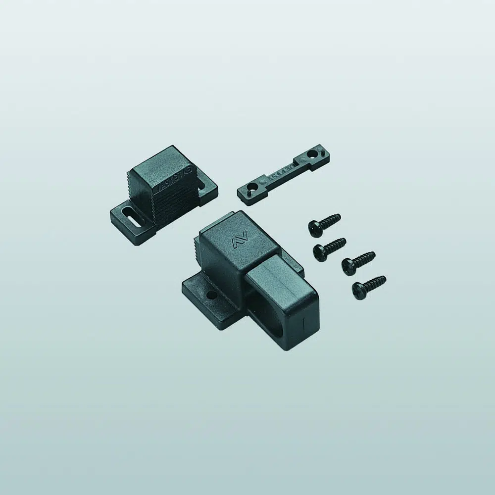 Savio 1357 Cricchetto Doppio per Vasistas, Universale 2 Spessori in Nylon Finitura Nero