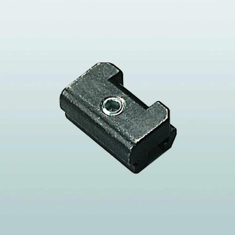 [003257] Savio 1405 Ferrogliera per Cremonese Profilo R40-50TT Dimensioni 25x16x6,8mm Finitura Zincata Nera