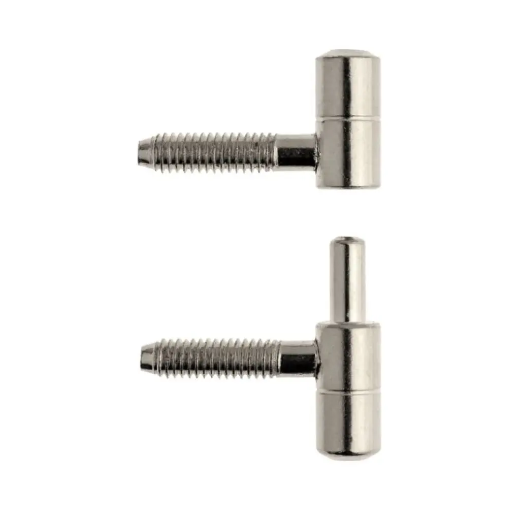 AGB E001191306 Cerniera Anuba per Legno Diametro 13mm Altezza 44,5mm Acciaio Finitura Nichelato