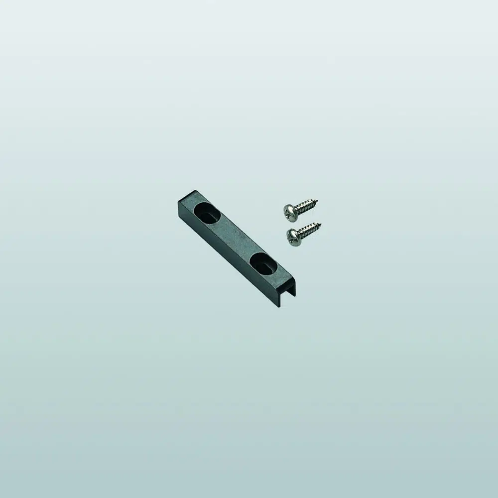 Savio 2070.862 Ferrogliera per Chiusura Laterale Dimensioni 60x11x9mm Finitura Zincata Nera