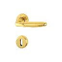 Hoppe 2039101 Grt. con rosetta Roissy M1941/88K/88KS F71 ottone lucido 