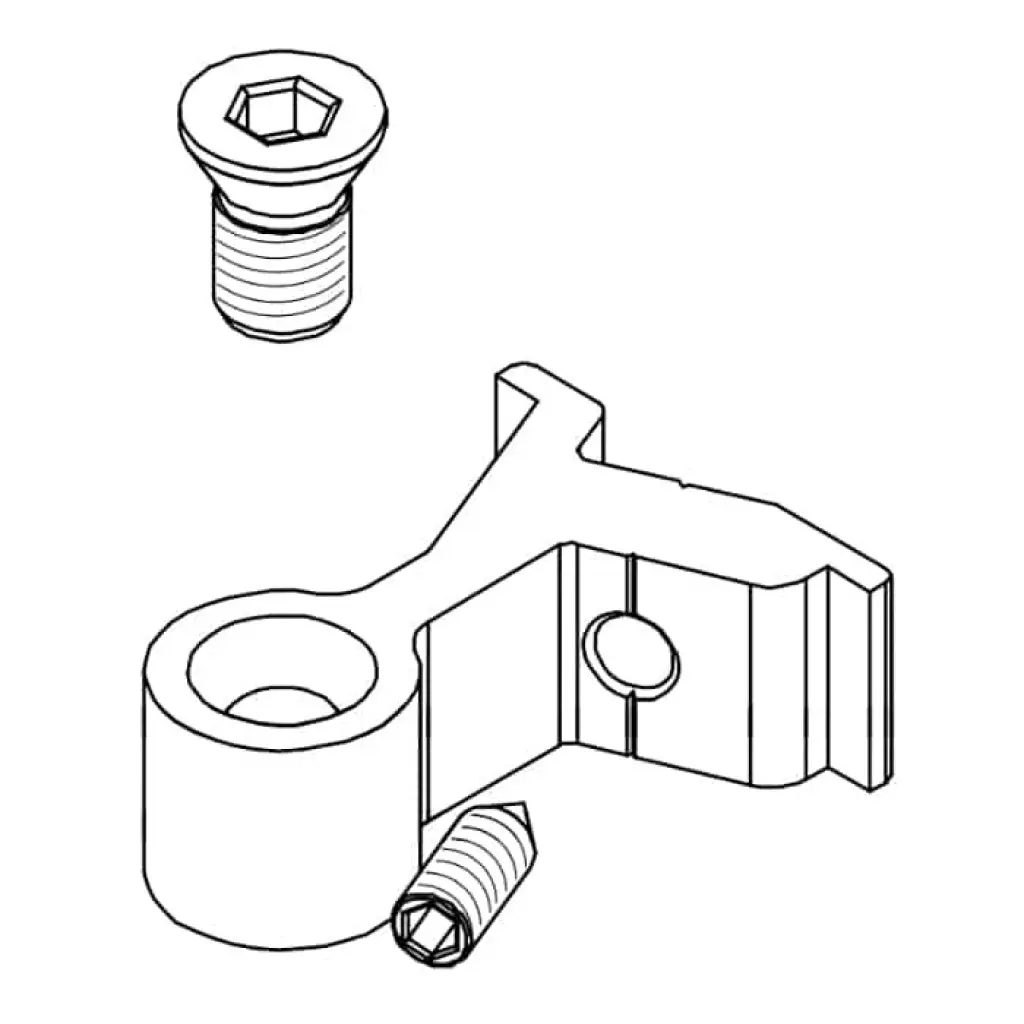 Giesse 00485000 Cavallotto per Collegamento a T e Croce Dimensioni 38,6x10,50mm Alluminio Finitura Grezzo