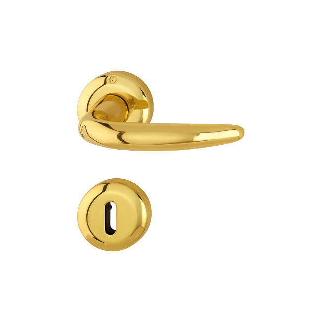 Hoppe 2830260 Grt. con rosetta Atlant M1530/23K/23KS F71 ottone lucido 