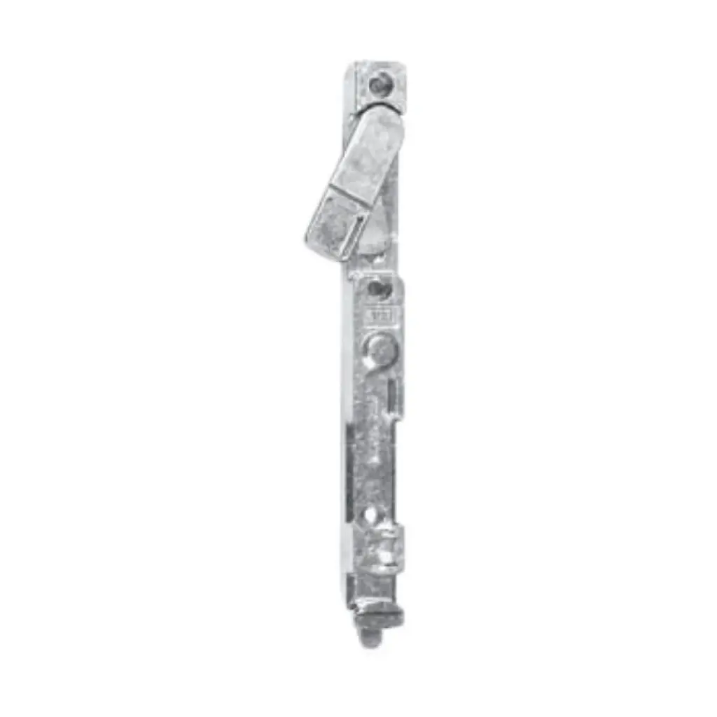 AGB A400362501 Catenaccio Inferiore per Serramenti in Pvc o Alluminio Dimensione 183mm Canalino 16-12mm Uscita Puntale 11mm Acciaio Finitura Silver