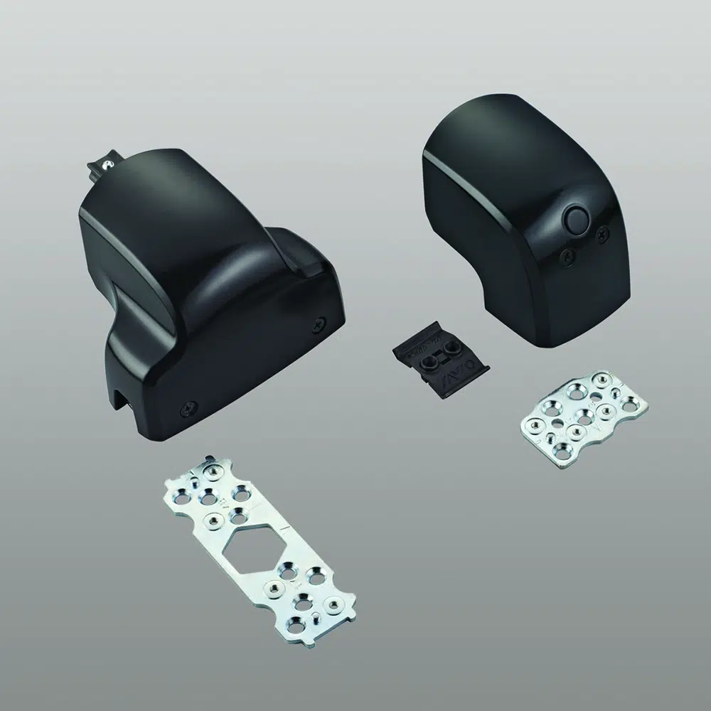 Savio 6100.702 Kit supporti verticali ambidestri a 2 punti di chiusura Cellini Finitura Nero