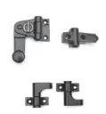 AGB H009030793 Spagnoletta Ridotta Abaco Confezione Base per 1 Anta Spessore 0mm Finitura Black Powerage