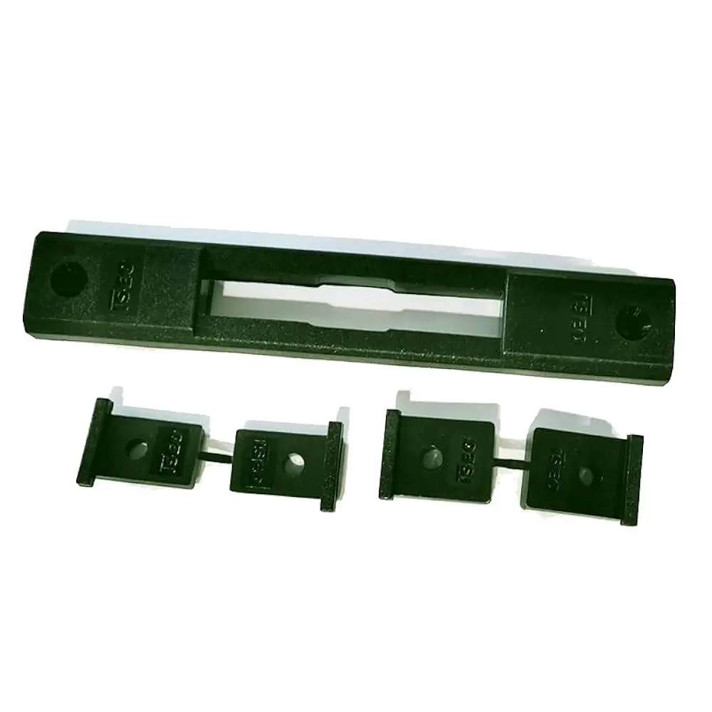 Iseo 033028 Contropiastra Nylon Art per Serrature da Fascia Alpha 255/Al e da Montante Nera