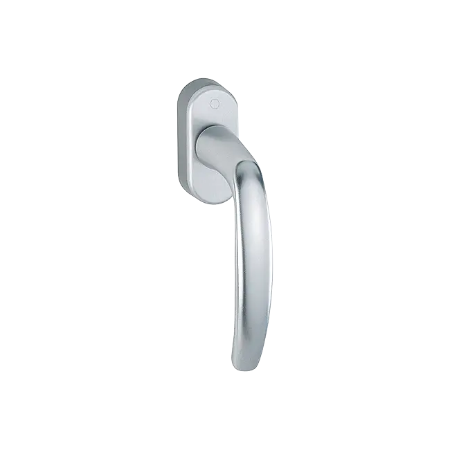 Hoppe 10760880 Martellina DK Atlant 0530/US952 F1 alluminio aspetto argento 